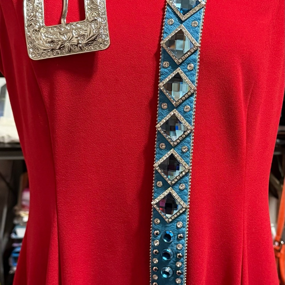 Blue Embellished Belt - Picture 7 of 10